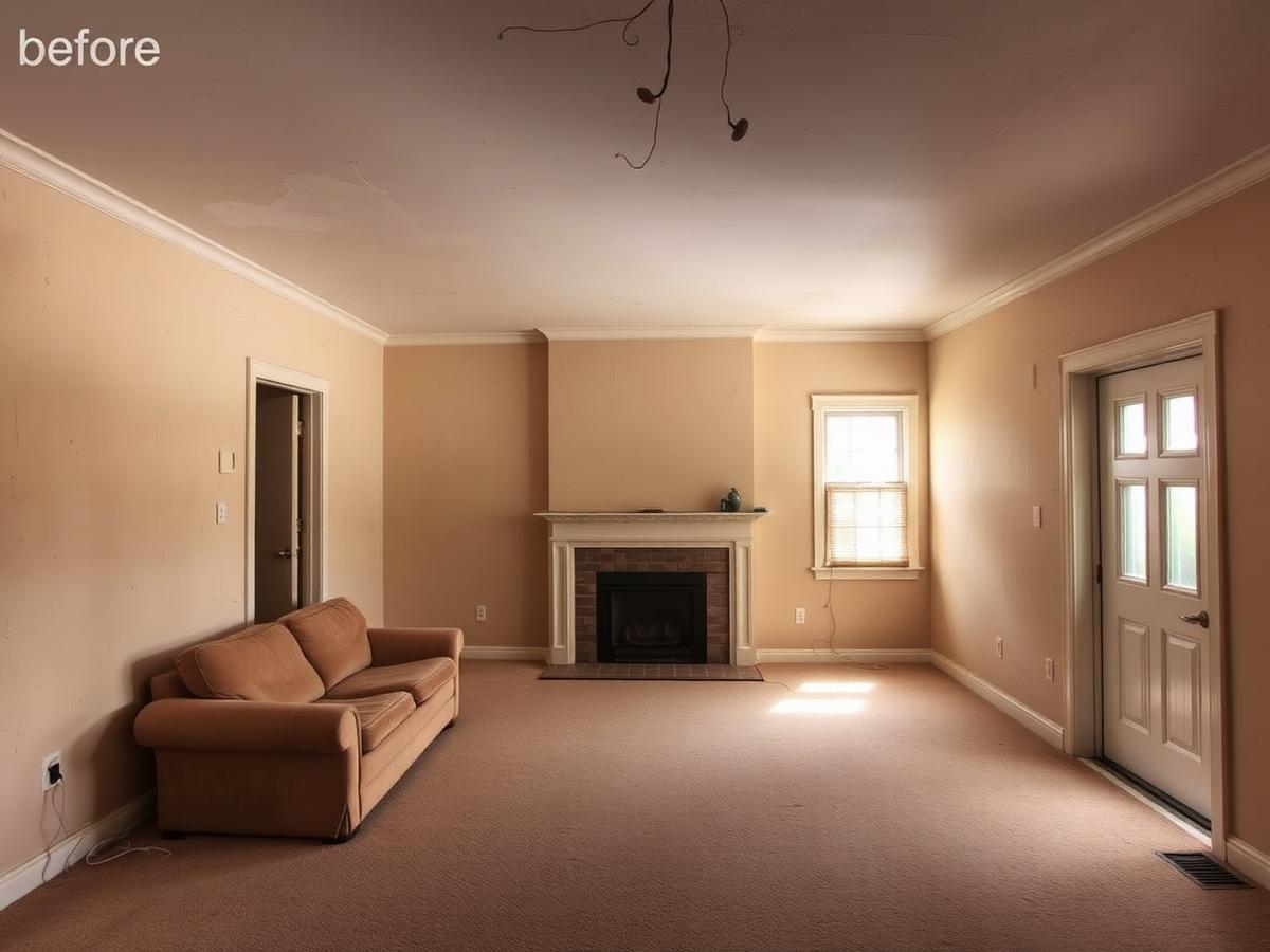 Interior Painting before